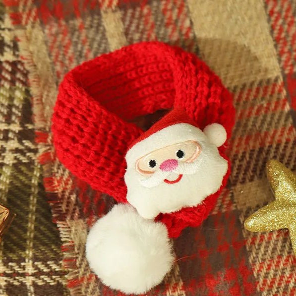 Lisslune | Christmas Pet Scarf & Hat – Adorable Red Scarf for Kittens & Puppies, Perfect Holiday Gift & Festive Accessory