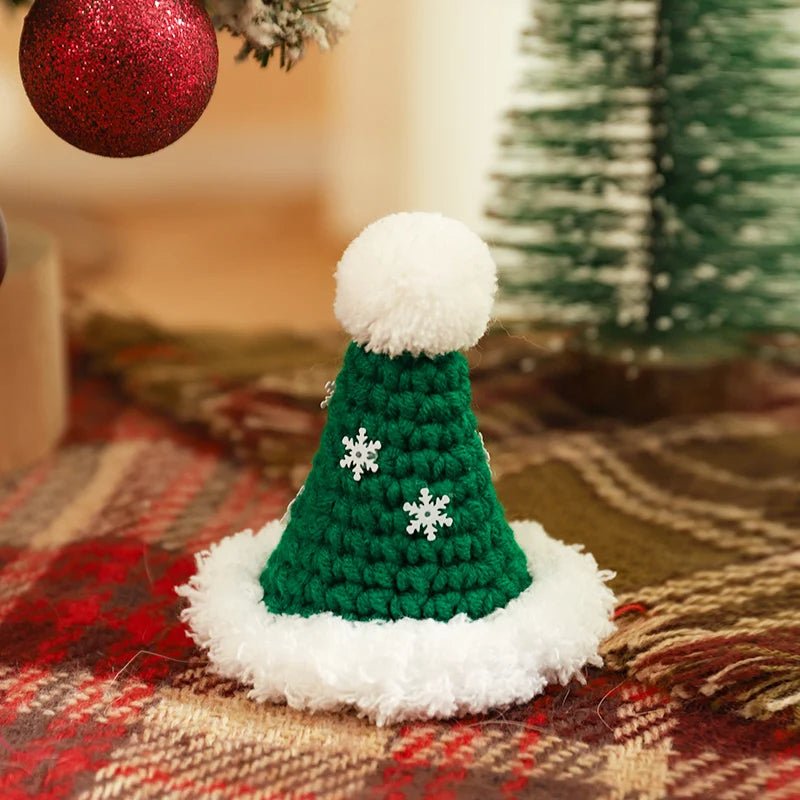 Lisslune | Christmas Pet Scarf & Hat – Adorable Red Scarf for Kittens & Puppies, Perfect Holiday Gift & Festive Accessory
