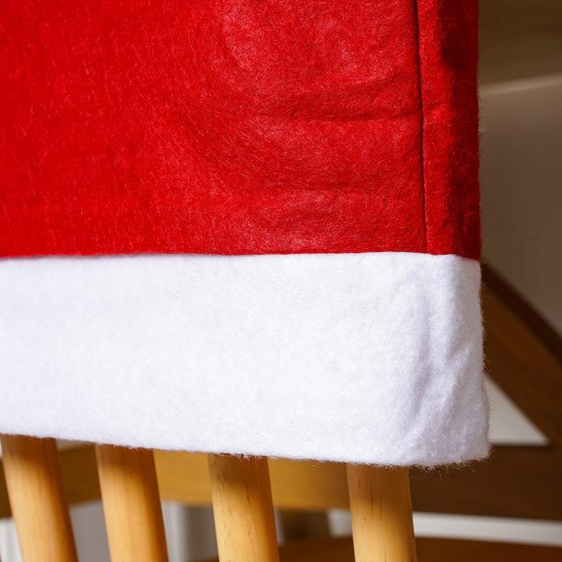 Lisslune | Christmas Santa Hat Chair Covers - Festive Chair Elegance - 4 piece set