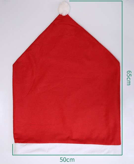 Lisslune | Christmas Santa Hat Chair Covers - Festive Chair Elegance - 4 piece set