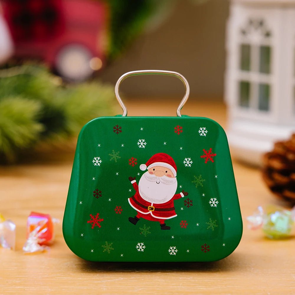 Lisslune | Christmas Tin Gift Box Set   – Charming Metal Storage Boxes with Lids for Holiday Treats