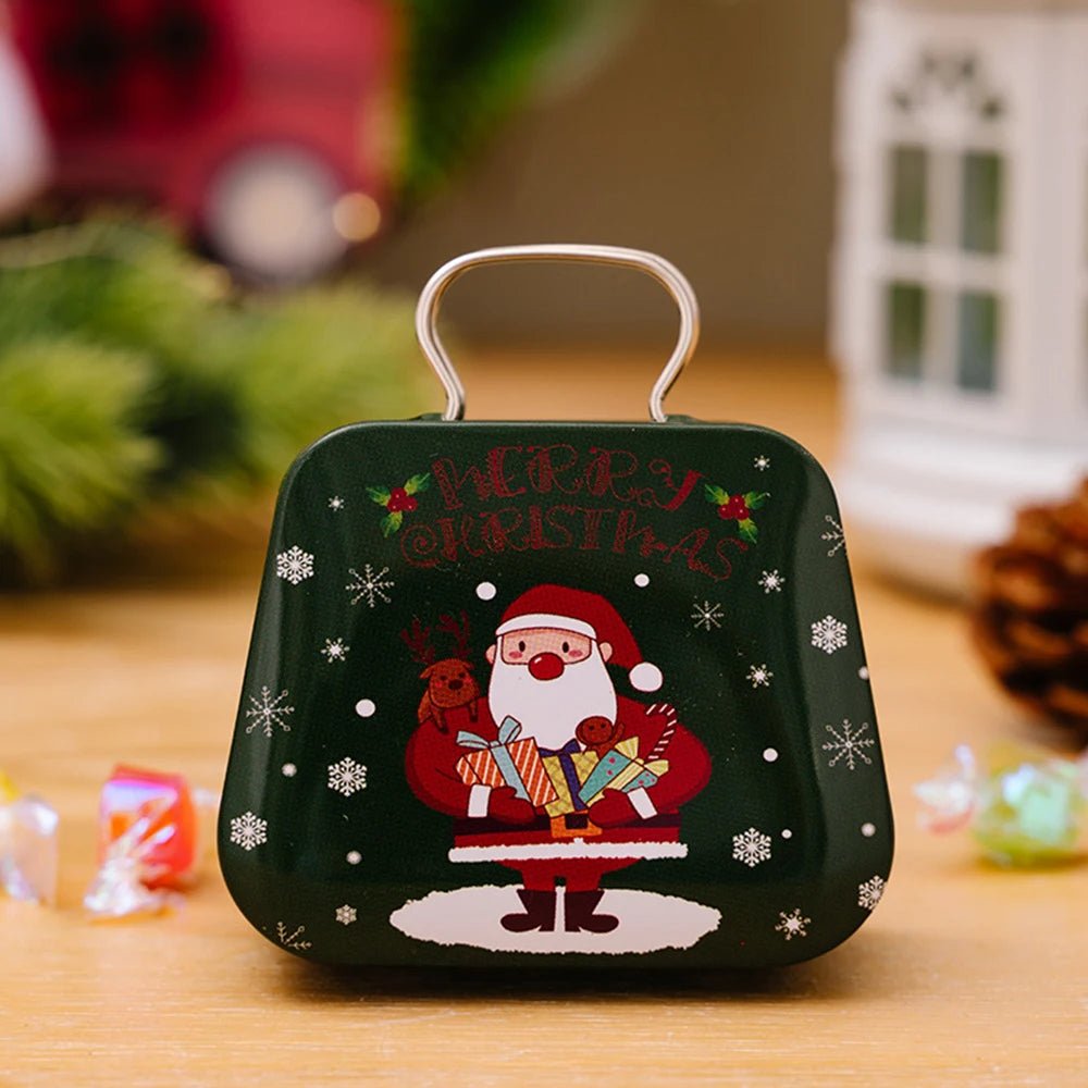 Lisslune | Christmas Tin Gift Box Set   – Charming Metal Storage Boxes with Lids for Holiday Treats