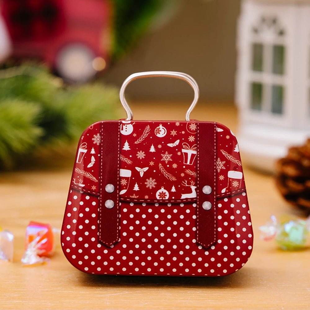 Lisslune | Christmas Tin Gift Box Set   – Charming Metal Storage Boxes with Lids for Holiday Treats