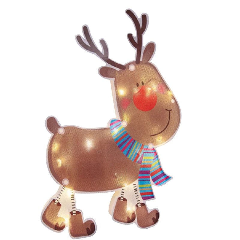 Lisslune | Christmas Window Hanging Lights - Battery Operated Christmas Lighted Decorations