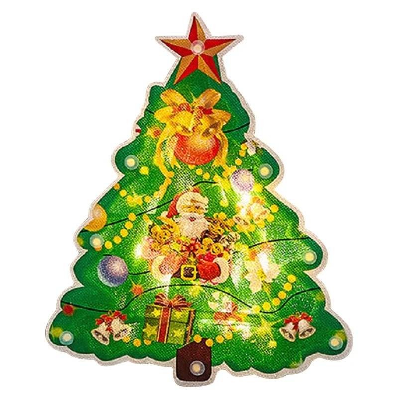 Lisslune | Christmas Window Hanging Lights - Battery Operated Christmas Lighted Decorations