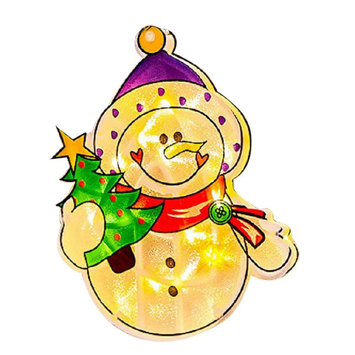 Lisslune | Christmas Window Hanging Lights - Battery Operated Christmas Lighted Decorations