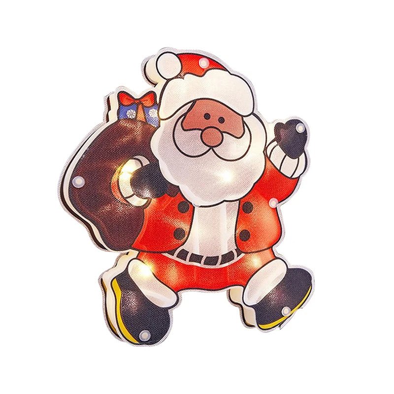 Lisslune | Christmas Window Hanging Lights - Battery Operated Christmas Lighted Decorations