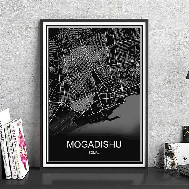 Lisslune | City map Munich Oil painting