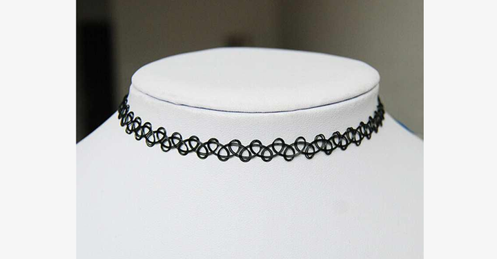 Lisslune | Vintage Stretch Choker Necklace