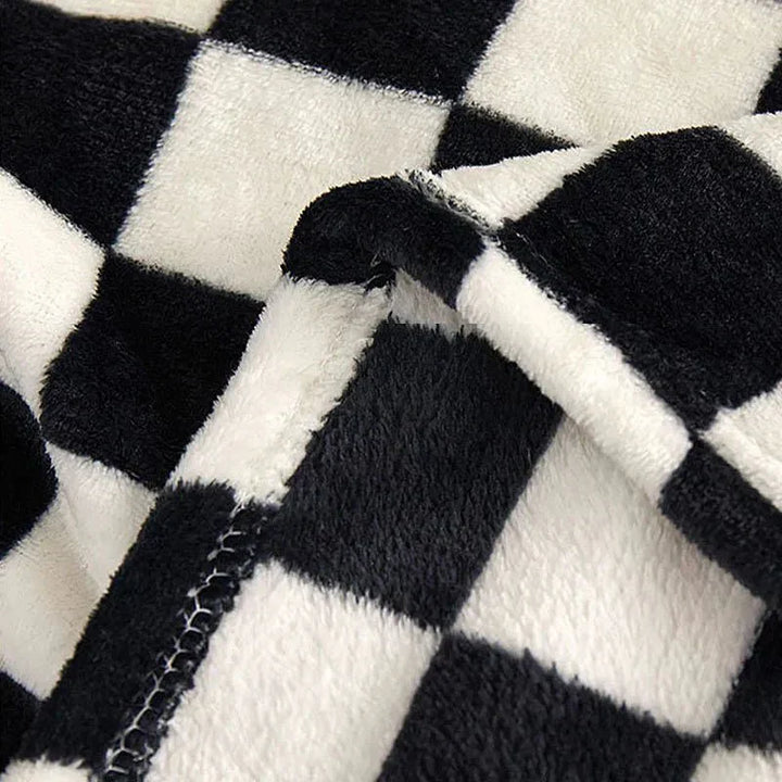 Lisslune | Classic Checkered Pattern Sofa Blanket