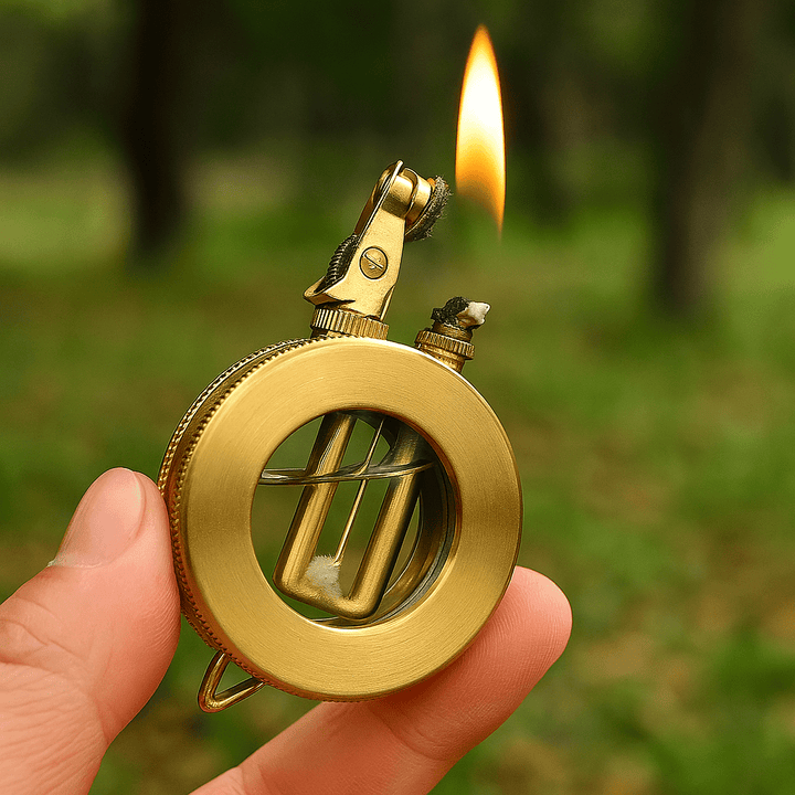 Lisslune | CLASSIC TIME – Retro Metal Kerosene Lighter with Vintage Design