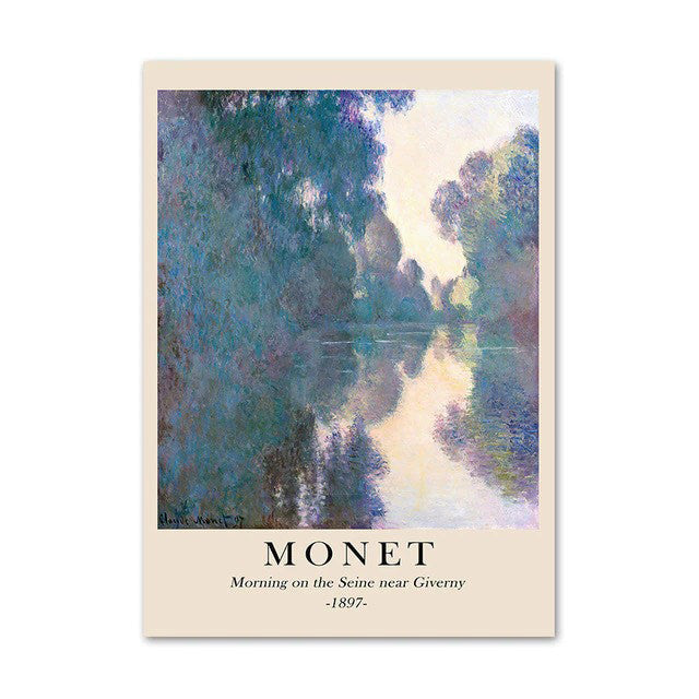 Rynx | Monet Landscape Art Canvas Poster