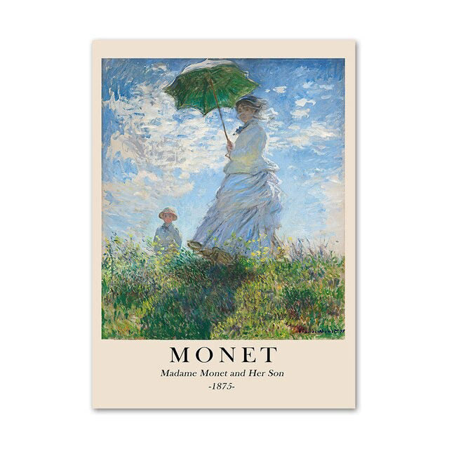 Rynx | Monet Landscape Art Canvas Poster