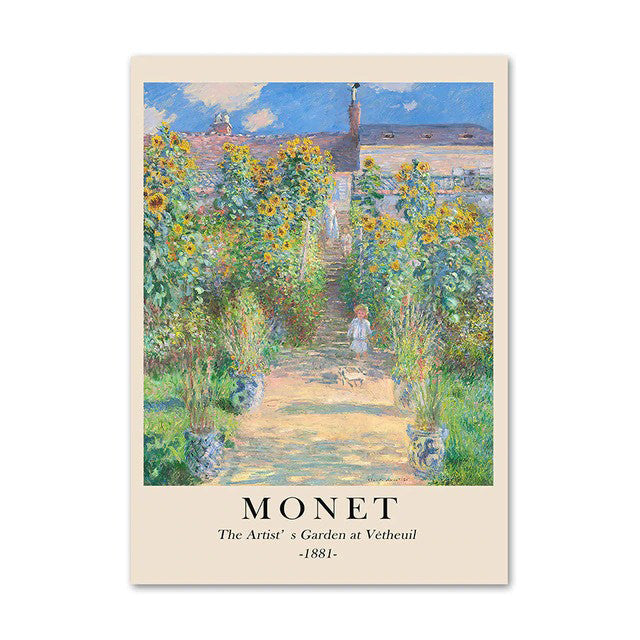 Rynx | Monet Landscape Art Canvas Poster