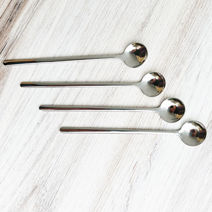 Lisslune | Trendy Espresso & Dessert Spoon Set with 4 Pieces