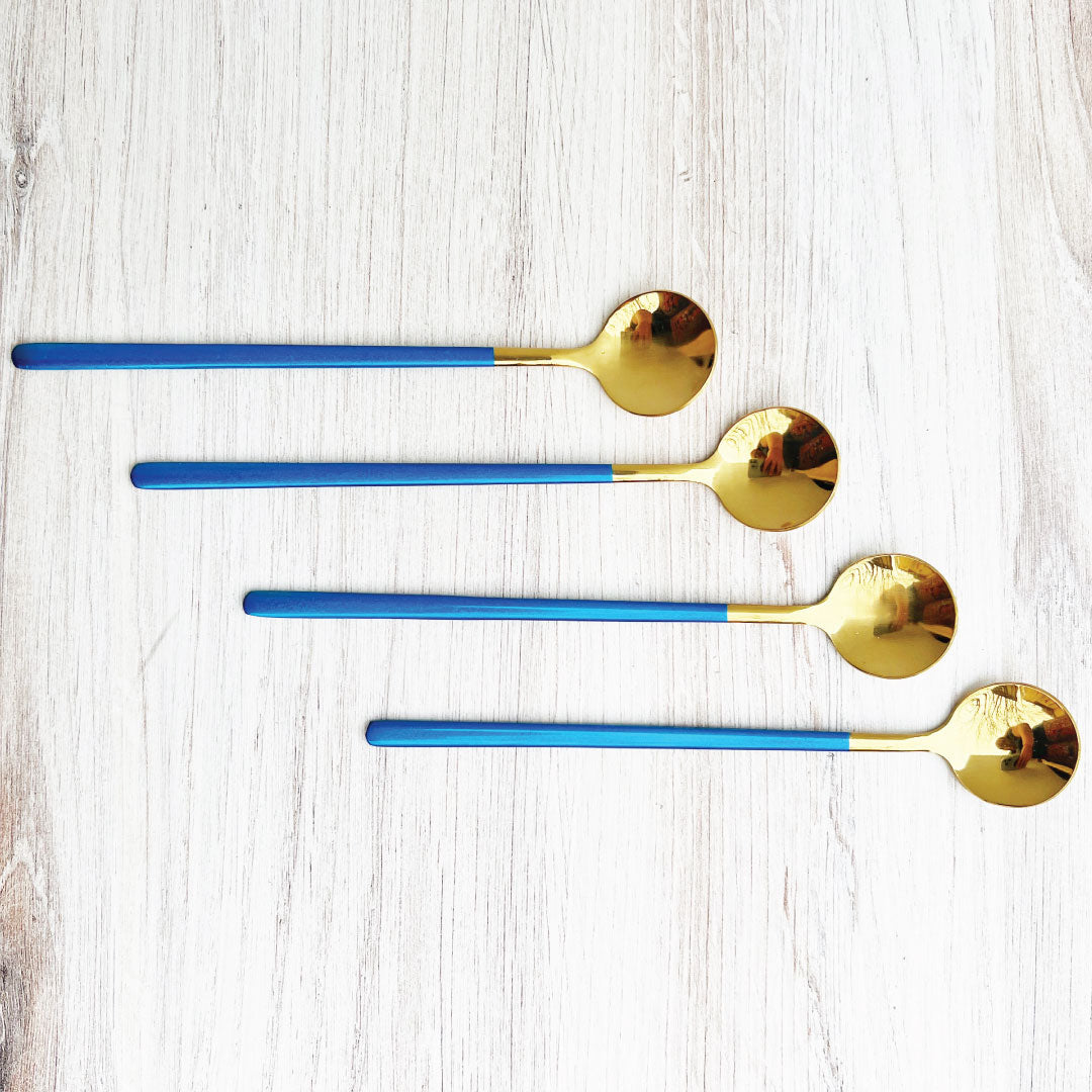 Lisslune | Trendy Espresso & Dessert Spoon Set with 4 Pieces