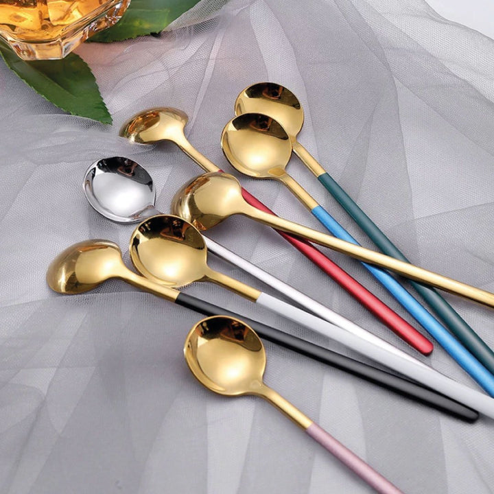 Lisslune | Trendy Espresso & Dessert Spoon Set with 4 Pieces