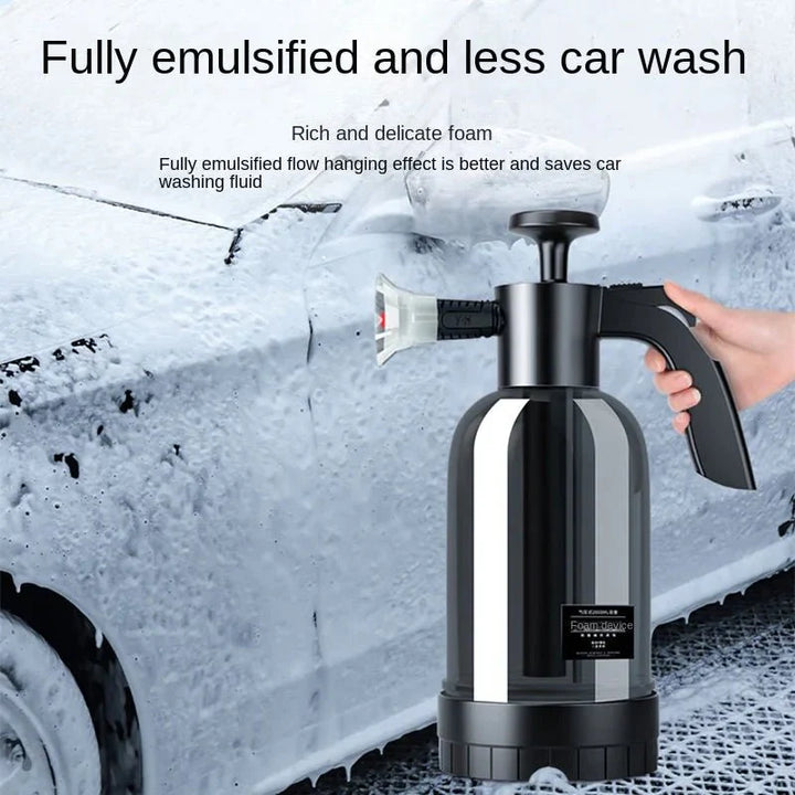 Lisslune | CleanPro 2L Foam Sprayer – Hand Pump with Versatile Nozzles for Car Wash, Window Cleaning, and Garden Irrigation