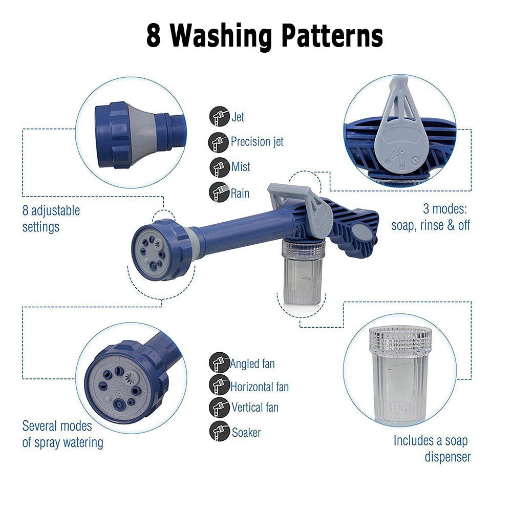 Lisslune | CLEANSTREAM – High-Pressure Water Gun with Soap Dispenser