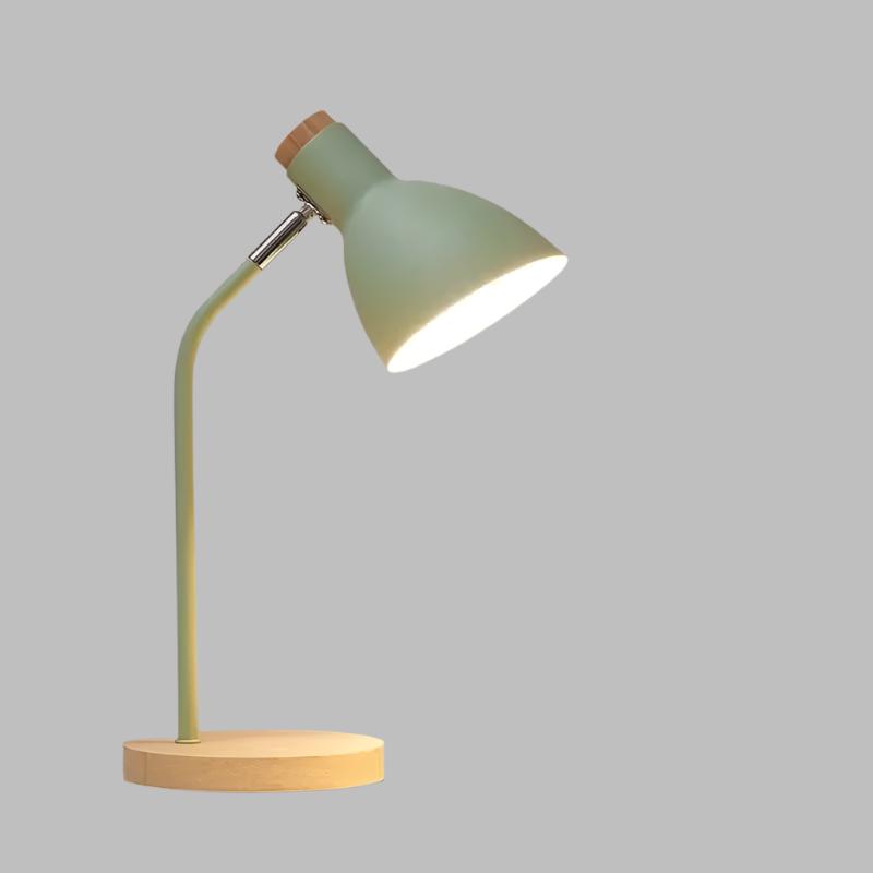Lisslune | Wooden Table Lamp – Creative Scandinavian Desk Lamp made of Wood and Metal