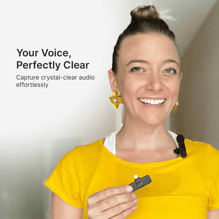Lisslune | Mini Wireless Lavalier Micophone | For Content Creators & Video Recording