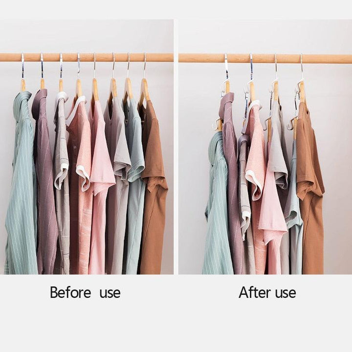 Lisslune | Space-saving plastic hooks for neat and organized closets