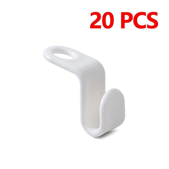 Lisslune | Space-saving plastic hooks for neat and organized closets
