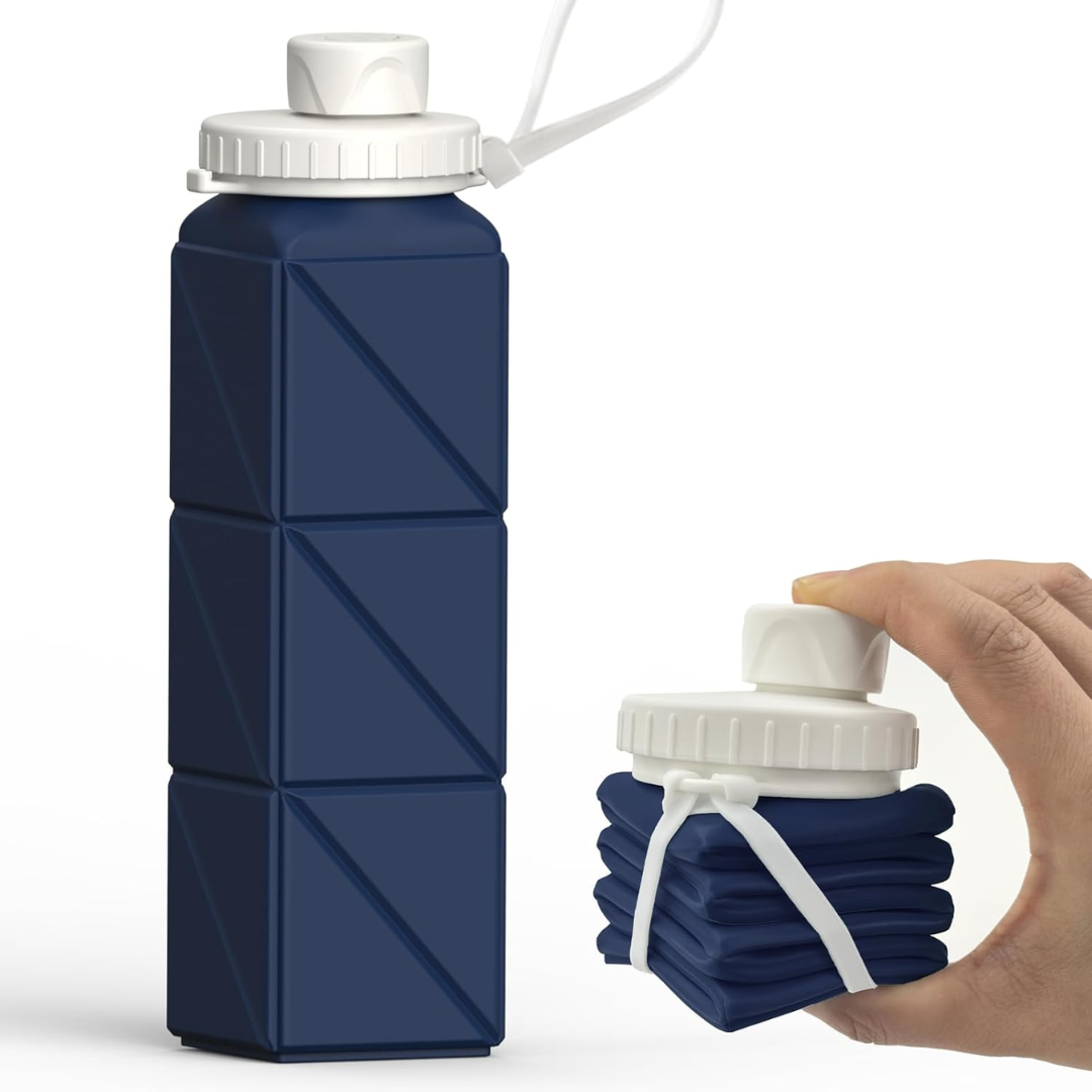 Lisslune | Collapsible Silicone Bottle – 610ml, Leak-proof & Portable