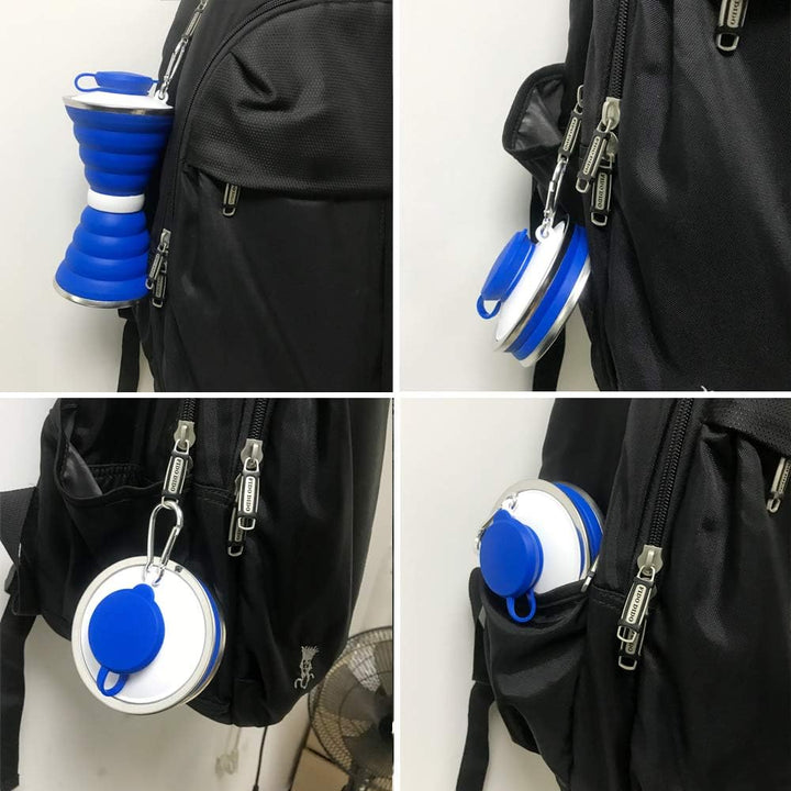Lisslune | Collapsible Water Bottle with Carabiner