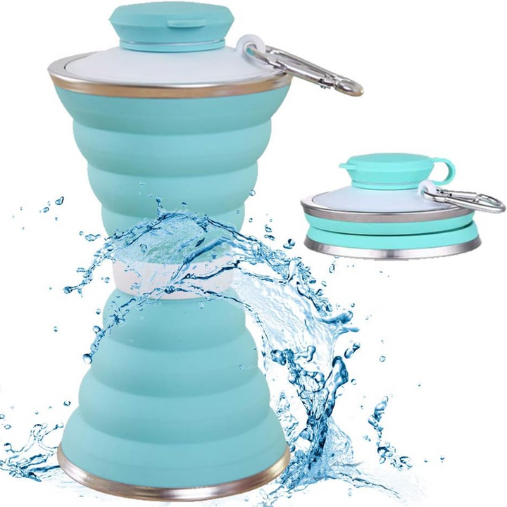 Lisslune | Collapsible Water Bottle with Carabiner
