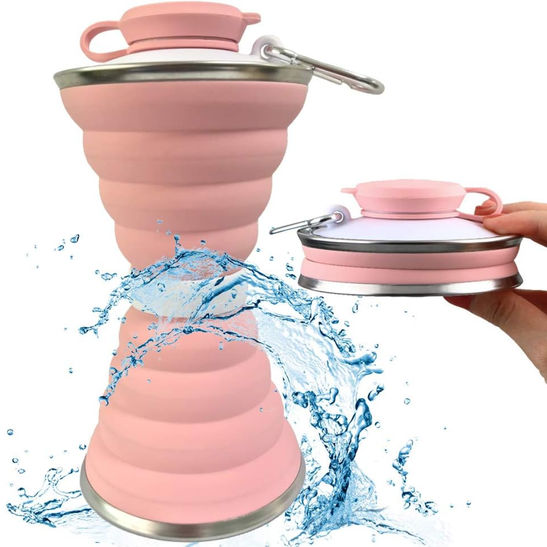 Lisslune | Collapsible Water Bottle with Carabiner