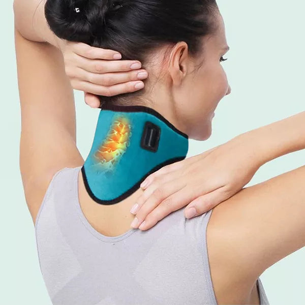 Lisslune | Heated Cervical Collar – Neck Heating Band against Muscle Tension and Headaches