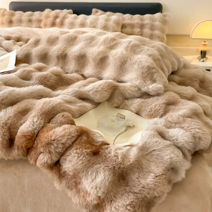 Lisslune | Soft Dream Furry Velvet Comforter Bedding Set