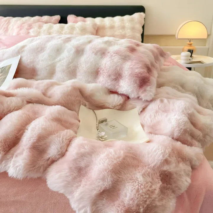 Lisslune | Soft Dream Furry Velvet Comforter Bedding Set