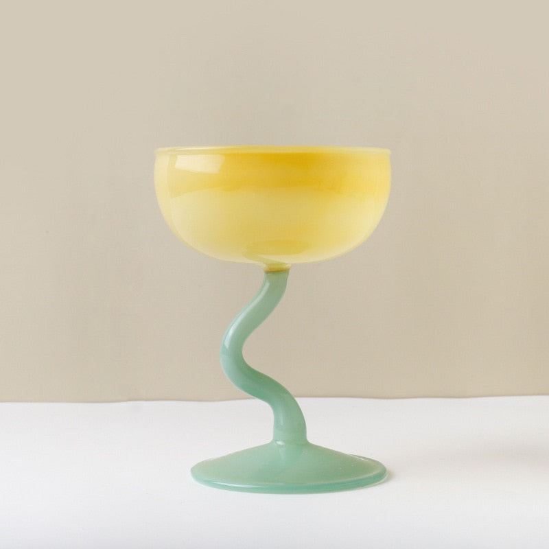 Lisslune | Curly Glass Cup