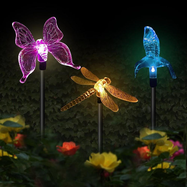 Lisslune | Solar-LED-Garden Lights "Colorful Flies"