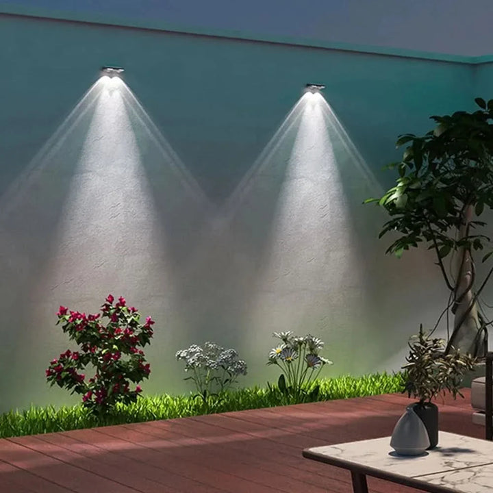 Lisslune | Solar Fence Lights Outdoor Waterproof LED Wall Lamps