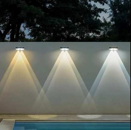 Lisslune | Solar Fence Lights Outdoor Waterproof LED Wall Lamps