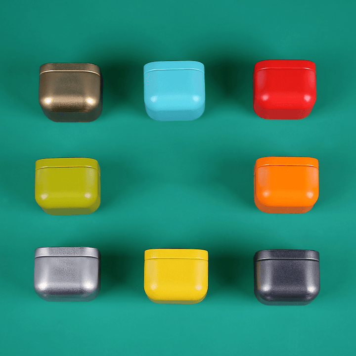 Lisslune | Colorful storage box | Small metal tea, candy, pill container