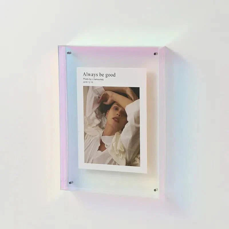 Lisslune | Vibrant Acrylic Photo Frame With Colored Edges
