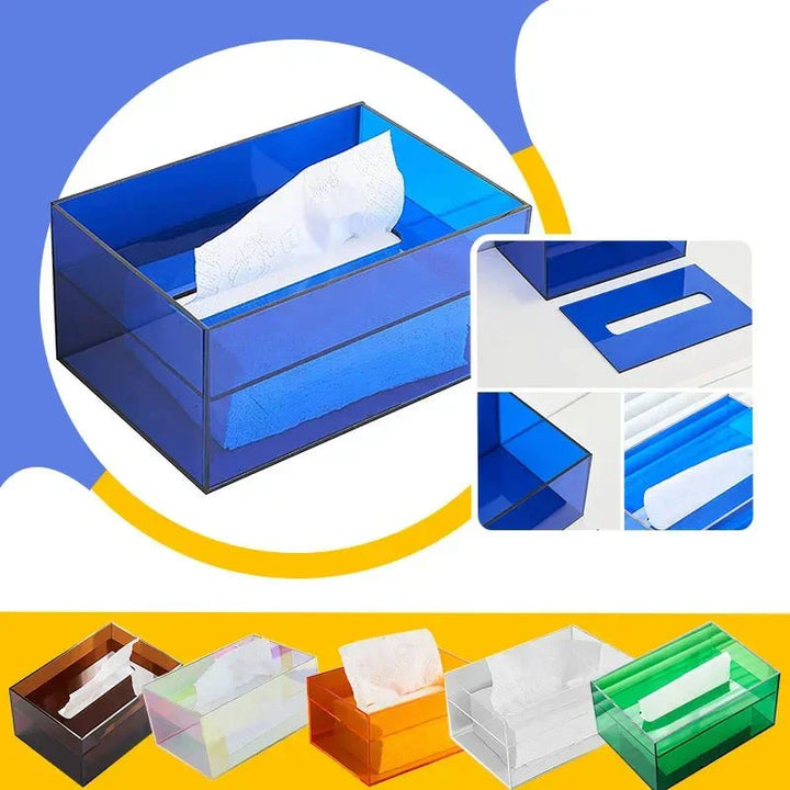 Lisslune | Colorful Tissue Box Holder made of Acrylic