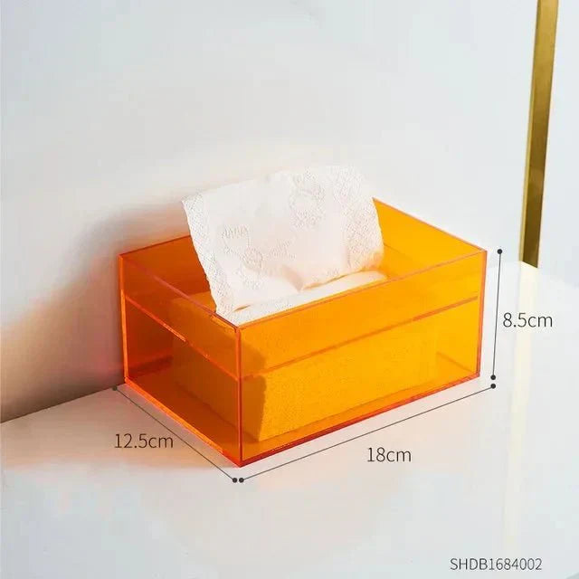 Lisslune | Colorful Tissue Box Holder made of Acrylic