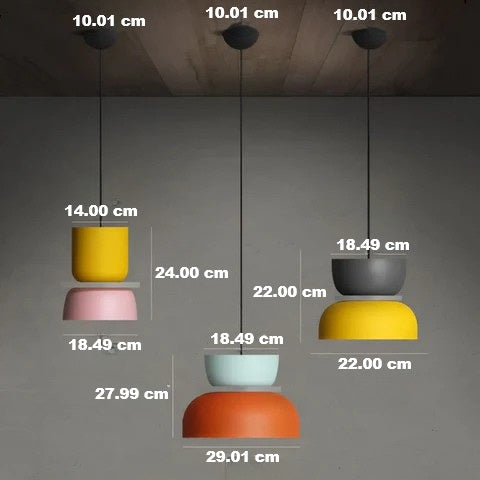 Lisslune | Colourful and Trendy Macaron LED Pendant Light - VividGlow