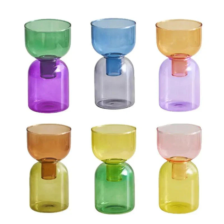 Lisslune | Glass Bodletop Two-Piece Vase