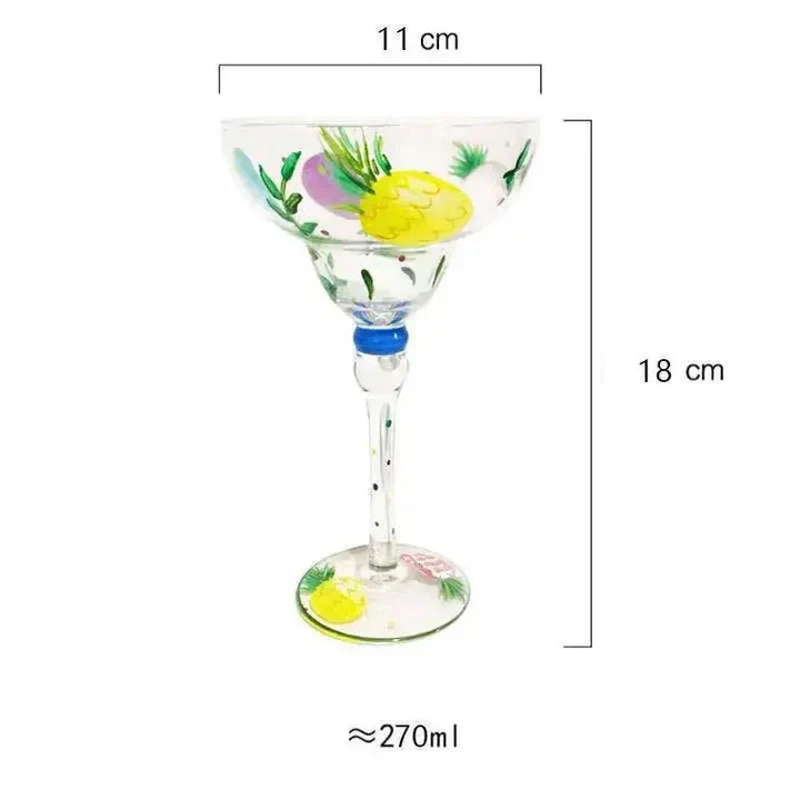 Lisslune | Colorful Margarita Cocktail Glass