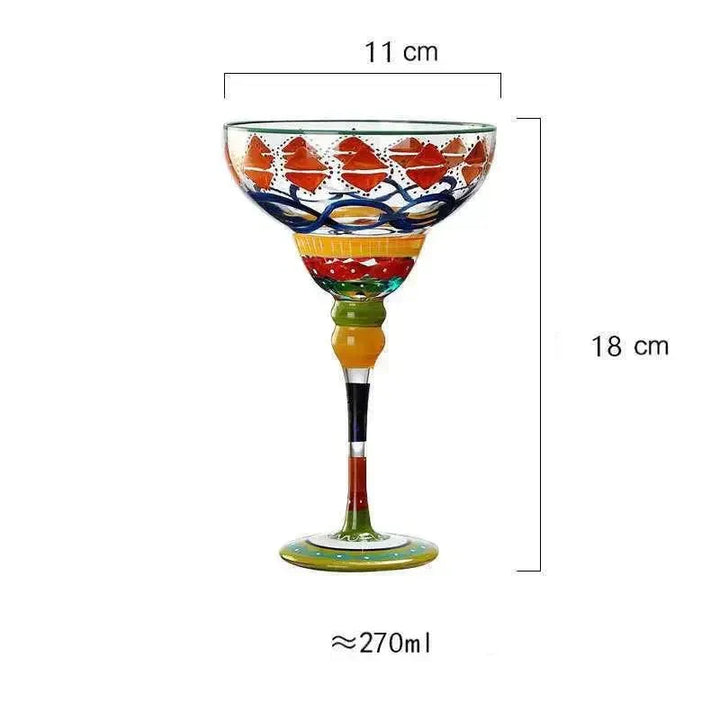 Lisslune | Colorful Margarita Cocktail Glass