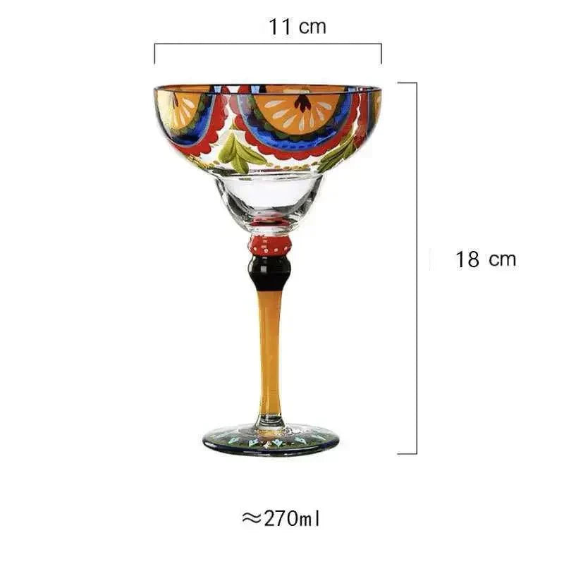 Lisslune | Colorful Margarita Cocktail Glass