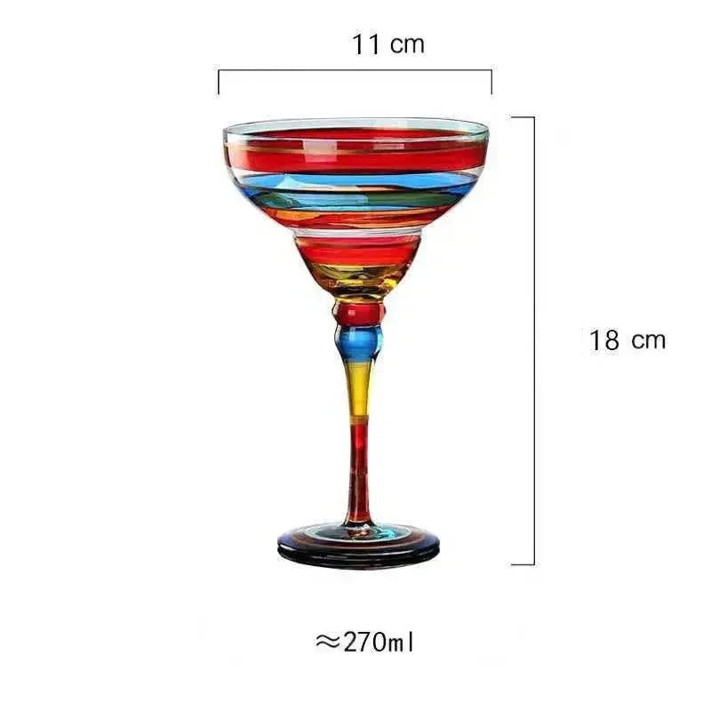 Lisslune | Colorful Margarita Cocktail Glass