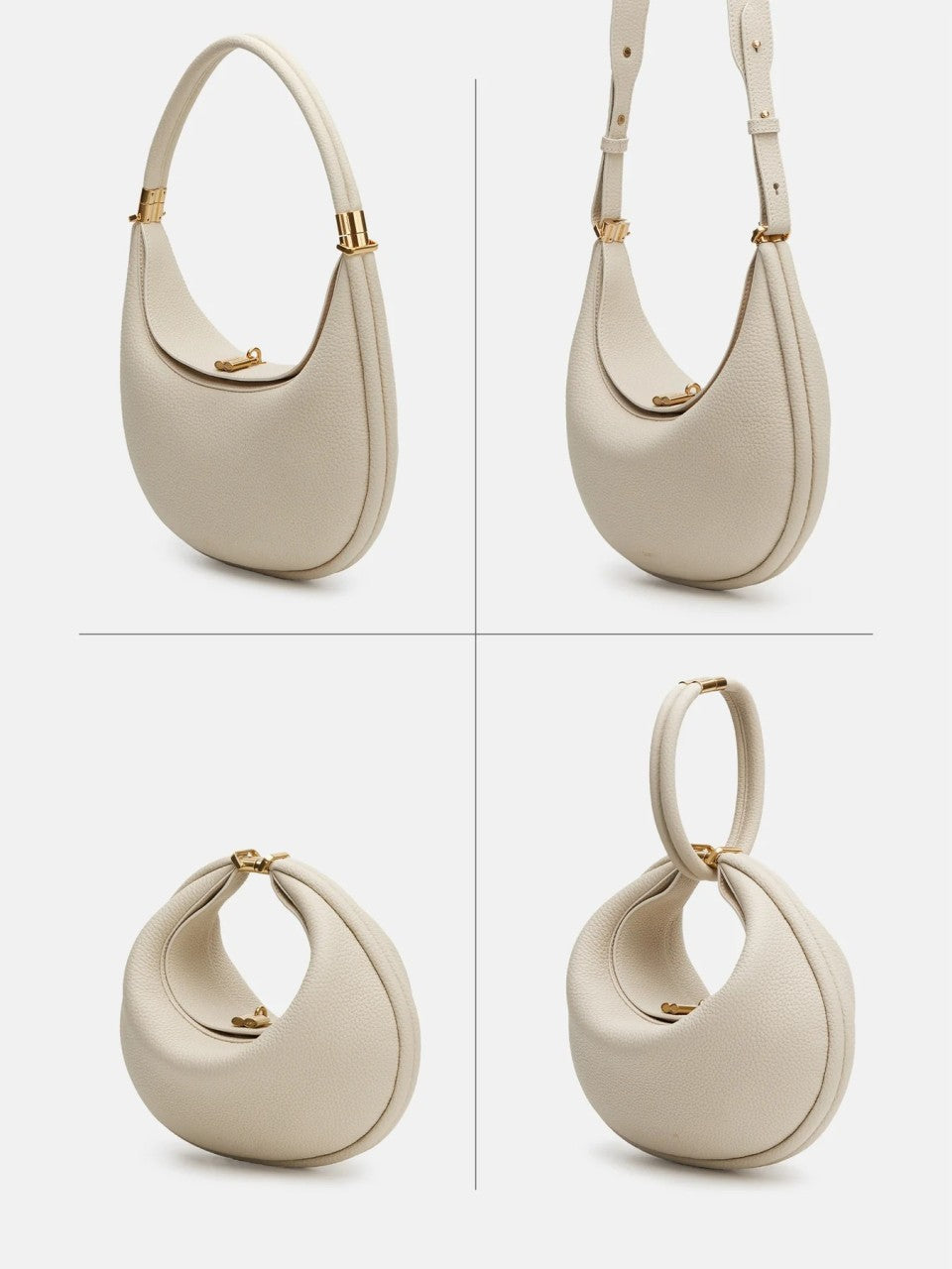 Lisslune | Thonia – Chic Minimalist Half-Moon Shoulder Bag Elegant Modern Crossbody Purse for Women