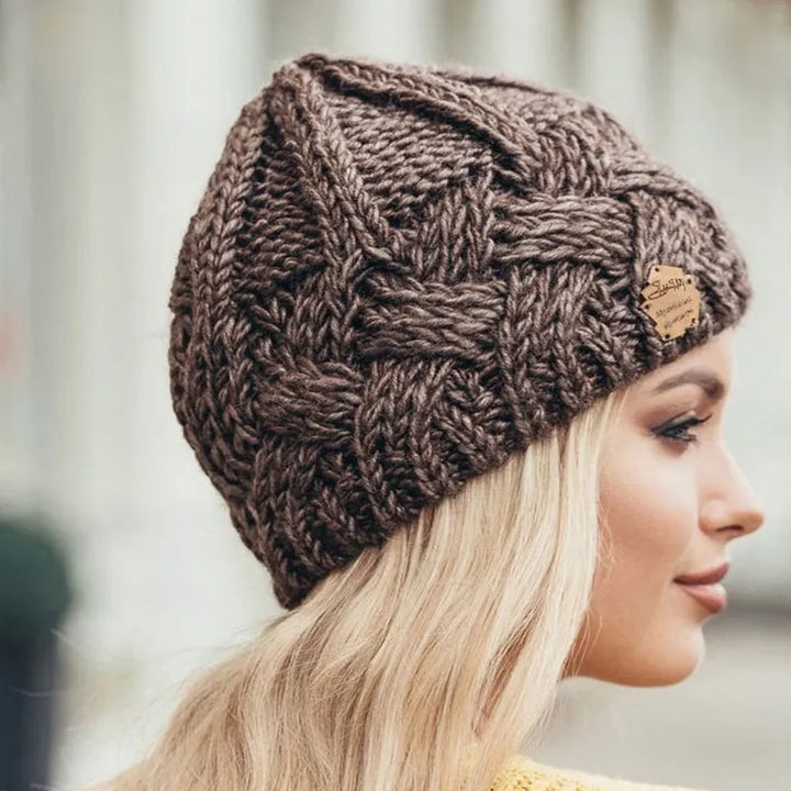 Lisslune | Comfortable Knitted Hat – Soft Wool Blend Winter Beanie